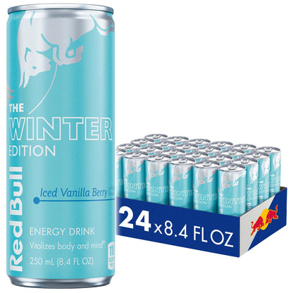 미국직구 닐라 Red Bull Energy Drink, Iced Va Berry, 8.4 fl oz, 24 ct