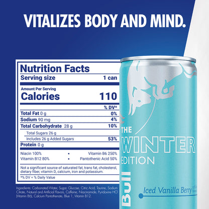 미국직구 닐라 Red Bull Energy Drink, Iced Va Berry, 8.4 fl oz, 24 ct