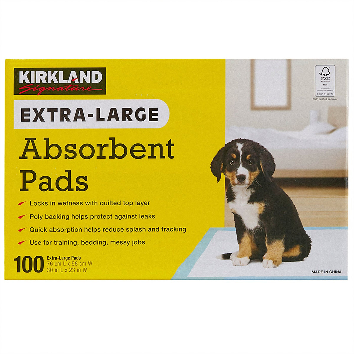 미국직구 커클랜드 펫용품 Kirkland Signature Extra-Large Absorbent Pads, 30 in L X 23 in W, 100-count