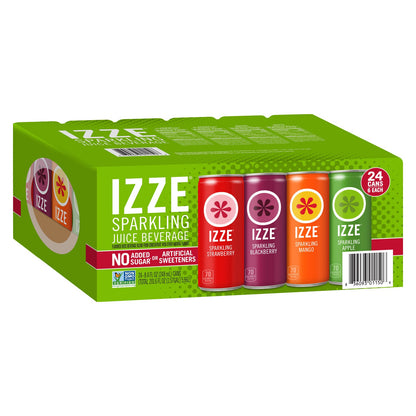 미국직구 IZZE Sparkling Juice Beverage, Variety Pack, 8.4 fl oz, 24 ct