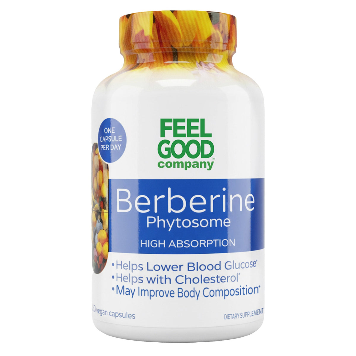 미국직구 영양제 FEELGOOD Berberine Phytosome, 120 Vegan Capsules