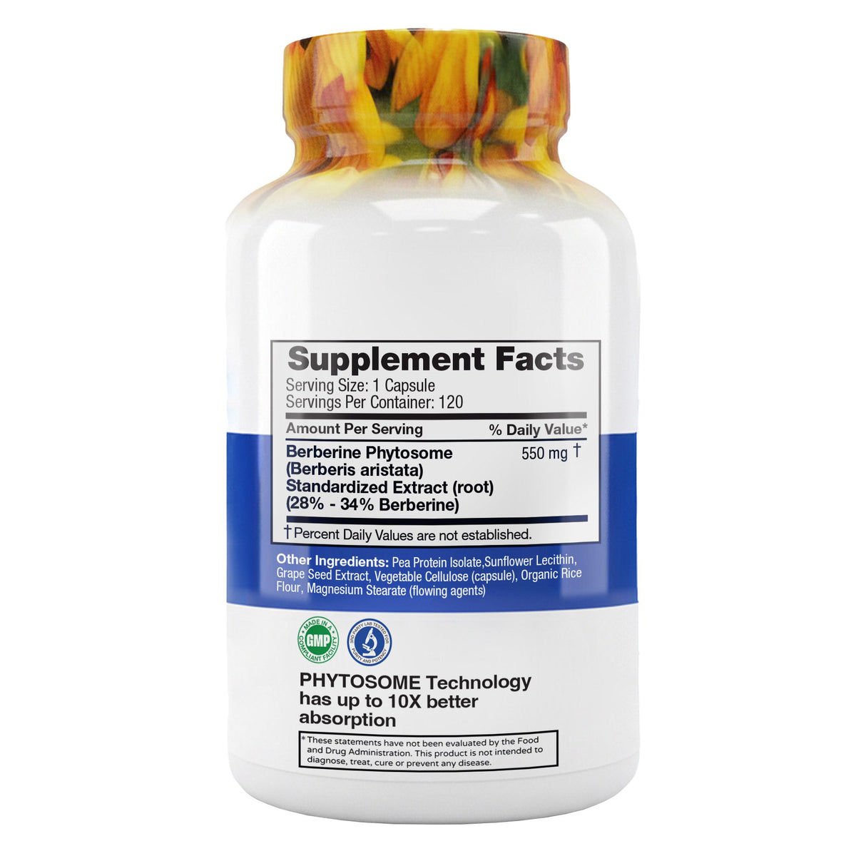 미국직구 영양제 FEELGOOD Berberine Phytosome, 120 Vegan Capsules