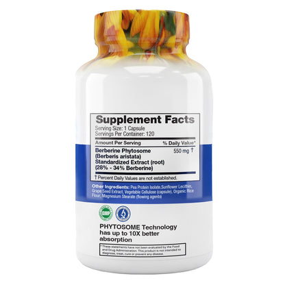 미국직구 영양제 FEELGOOD Berberine Phytosome, 120 Vegan Capsules