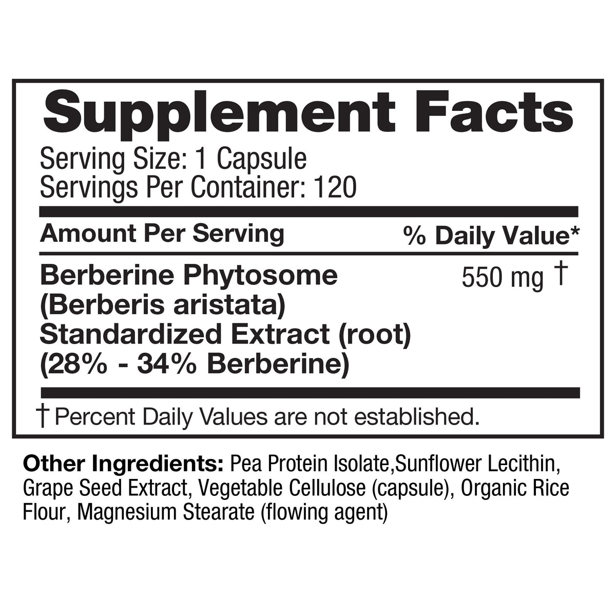 미국직구 영양제 FEELGOOD Berberine Phytosome, 120 Vegan Capsules