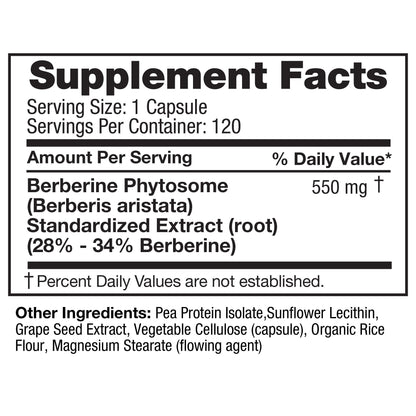 미국직구 영양제 FEELGOOD Berberine Phytosome, 120 Vegan Capsules