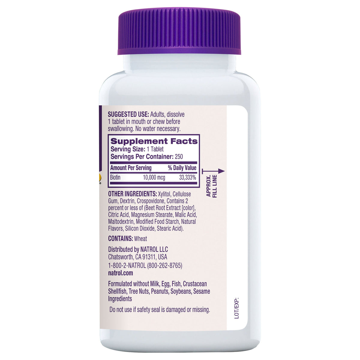 미국직구 나트롤 비오틴 Natrol Biotin 10,000 mcg. Fast Dissolve Tablets, 250 Tablets