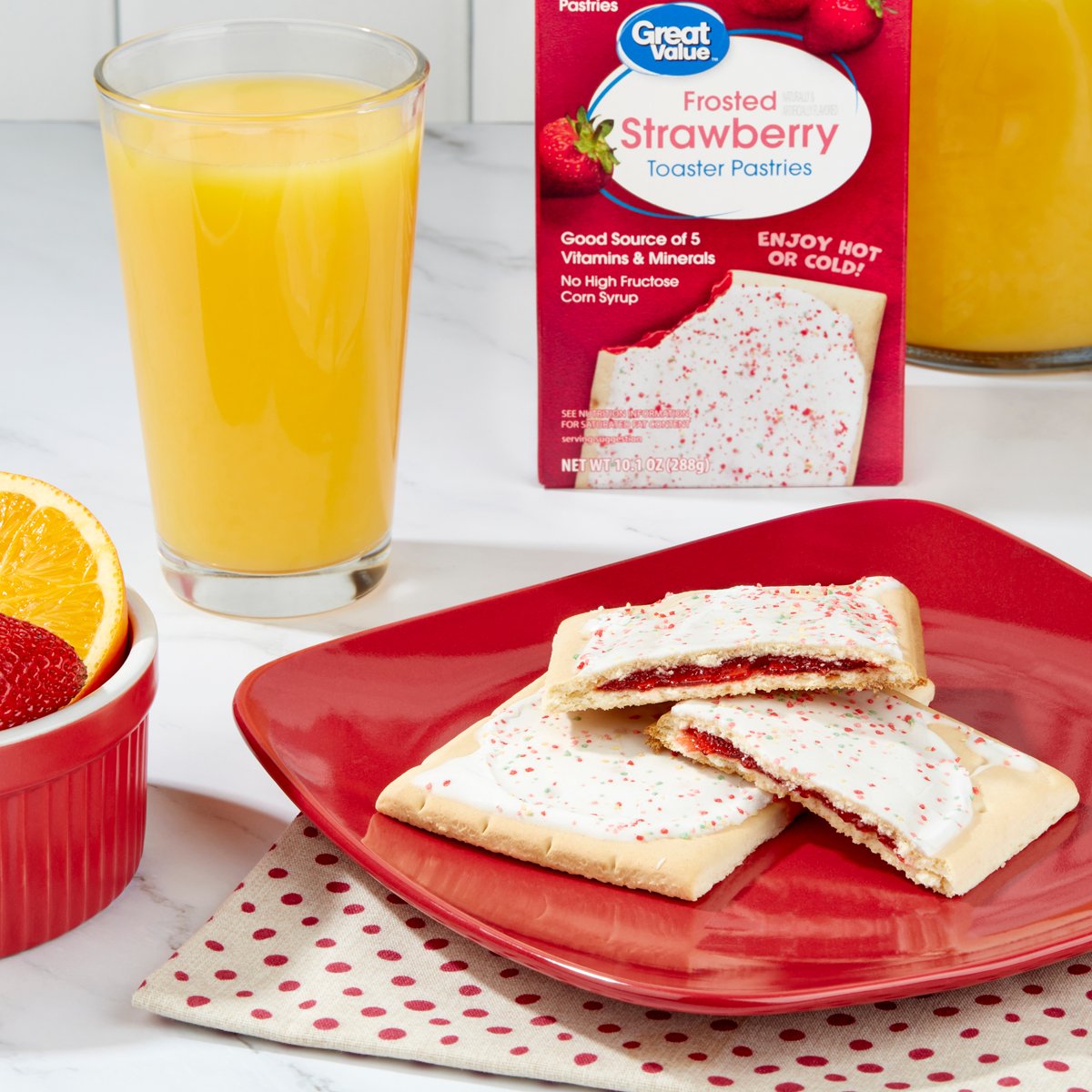 미국직구 Great Value Frosted 286g / Great Value Frosted Strawberry Toaster Pastries, 286g, 6 C 2