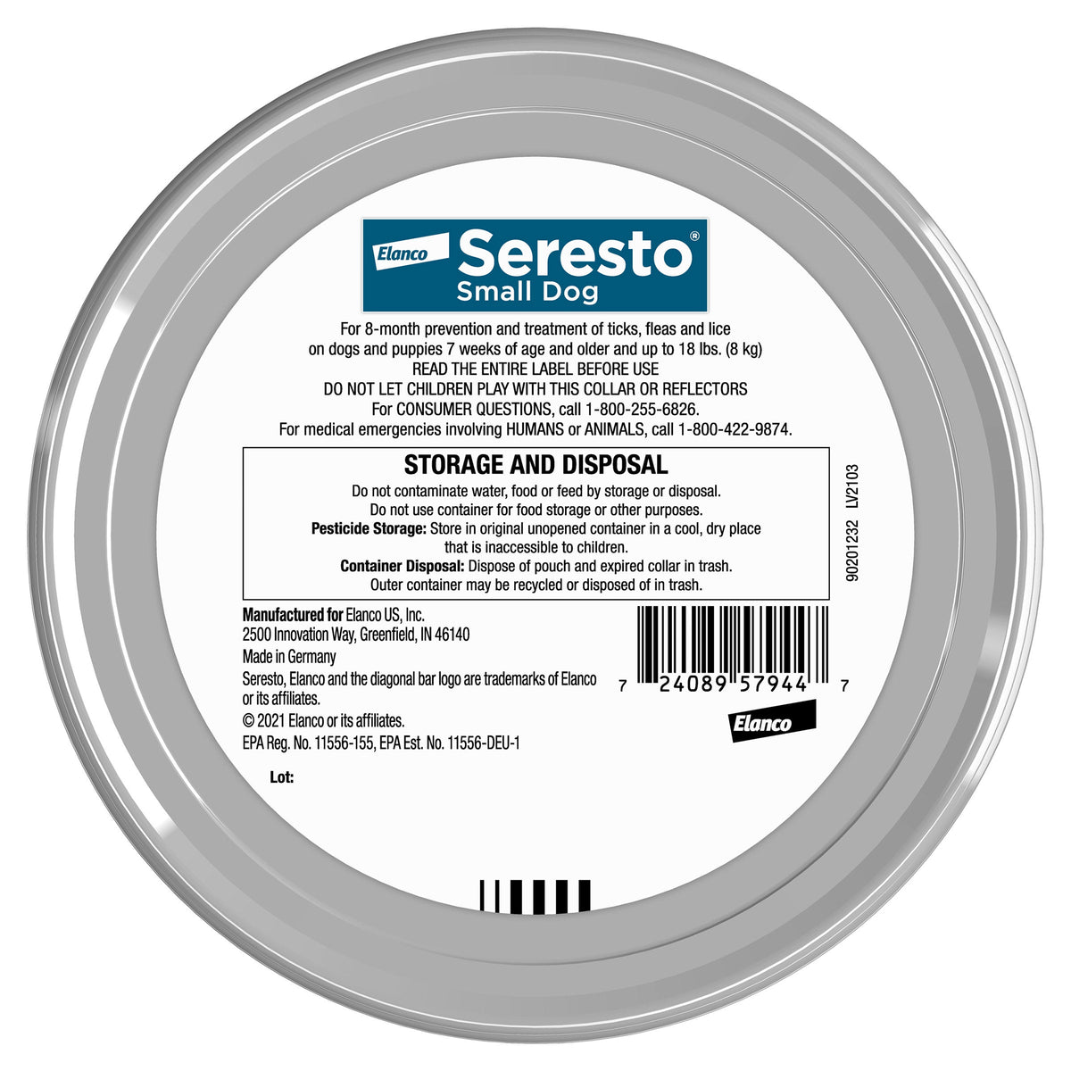 미국직구 강아지 하네스·리드줄 Seresto Flea and Tick Collar for Dogs up to 18 lbs, 8 Month Prevention