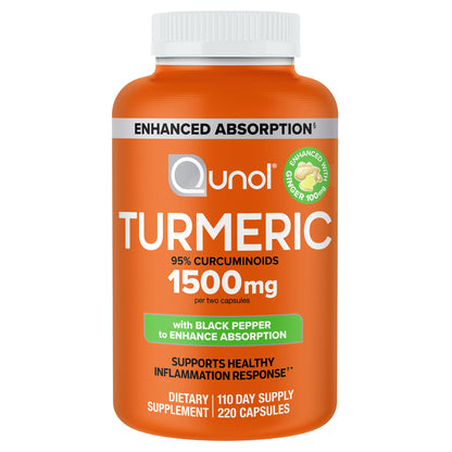 미국직구 큐놀 커큐민 Qunol Turmeric 1500 mg, 220 Capsules