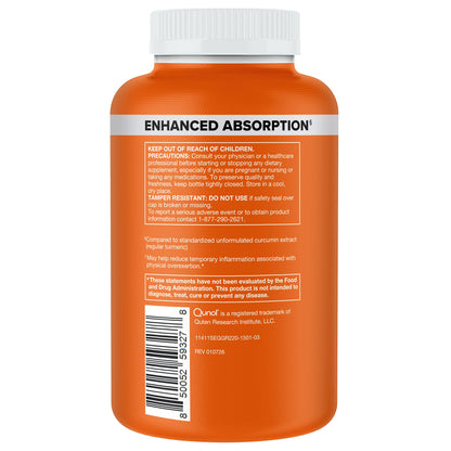 미국직구 큐놀 커큐민 Qunol Turmeric 1500 mg, 220 Capsules