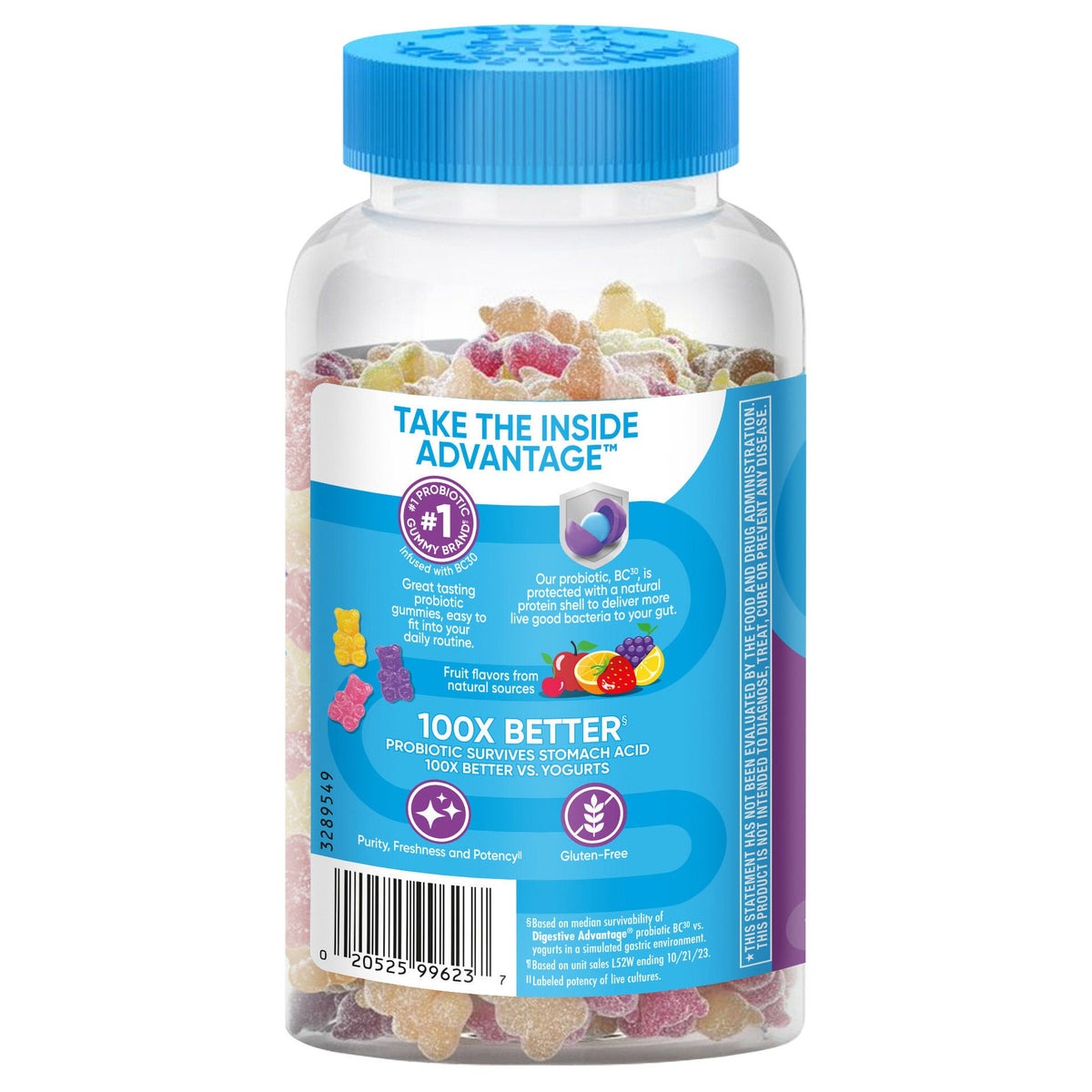 미국직구 다이제스티브 어드밴티지 유산균 Digestive Advantage Probiotic, 120 Gummies