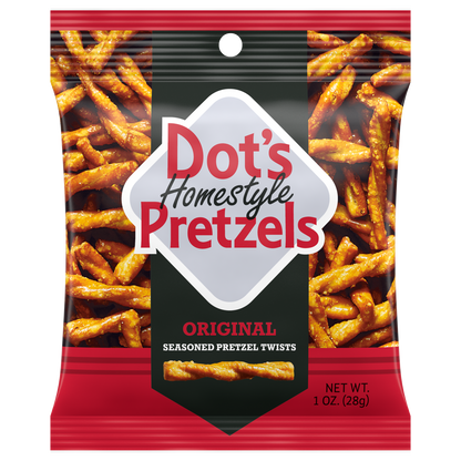 미국직구 Dot's Homestyle Pretzels, Original Seasoned Pretzel Twists, 1 oz, 36 ct