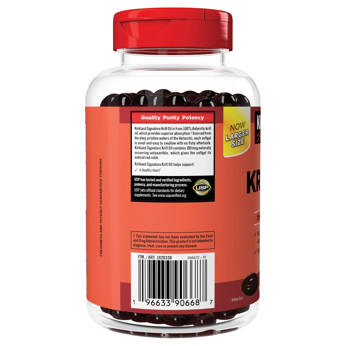 미국직구 커클랜드 오메가3 Kirkland Signature Krill Oil 500mg, 180 Softgels