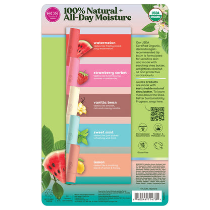 미국직구 이오스 립밤 eos Natural USDA Organic Lip Balm, 9 Sticks