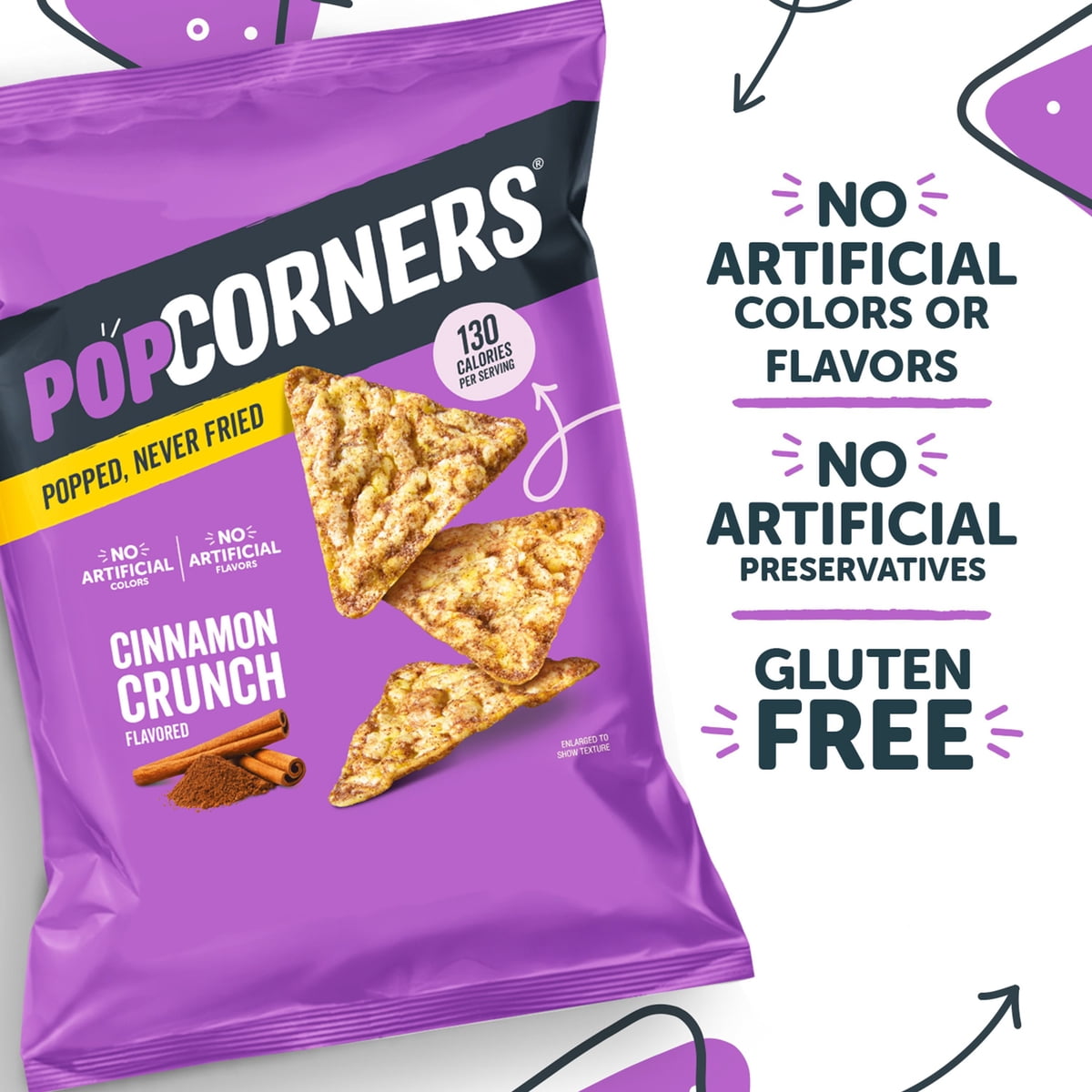 미국직구 PopCorners Cinnamon Crunch 510g / PopCorners Cinnamon Crunch Popped-Corn Snack, 510g 4