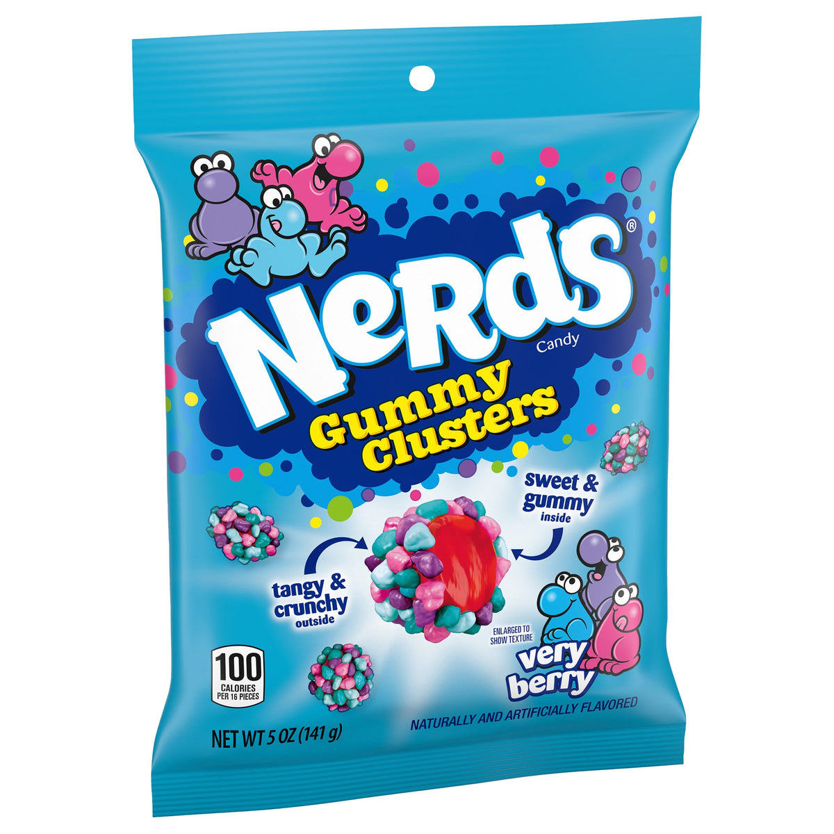 미국직구 너즈 Gummy Clusters, Very Berry, 5 oz Peg Bag, 12 ct
