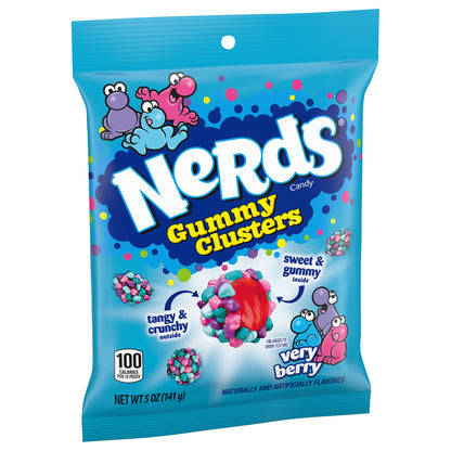 미국직구 너즈 Gummy Clusters, Very Berry, 5 oz Peg Bag, 12 ct