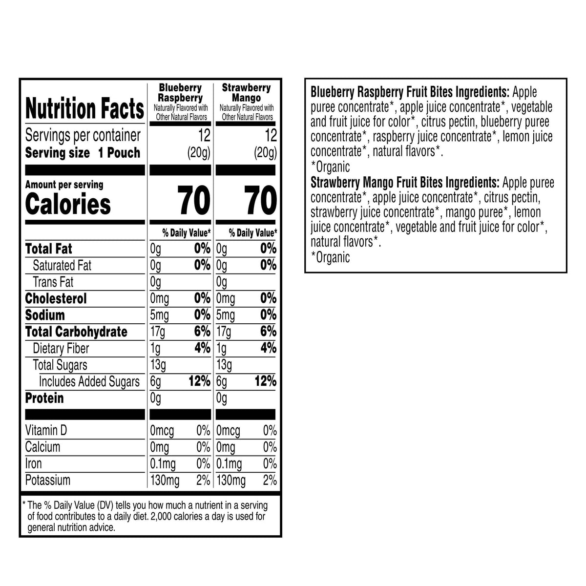 미국직구 Pure Organic Twisted Fruit Bites, Variety Pack, 0.71 oz, 24 ct