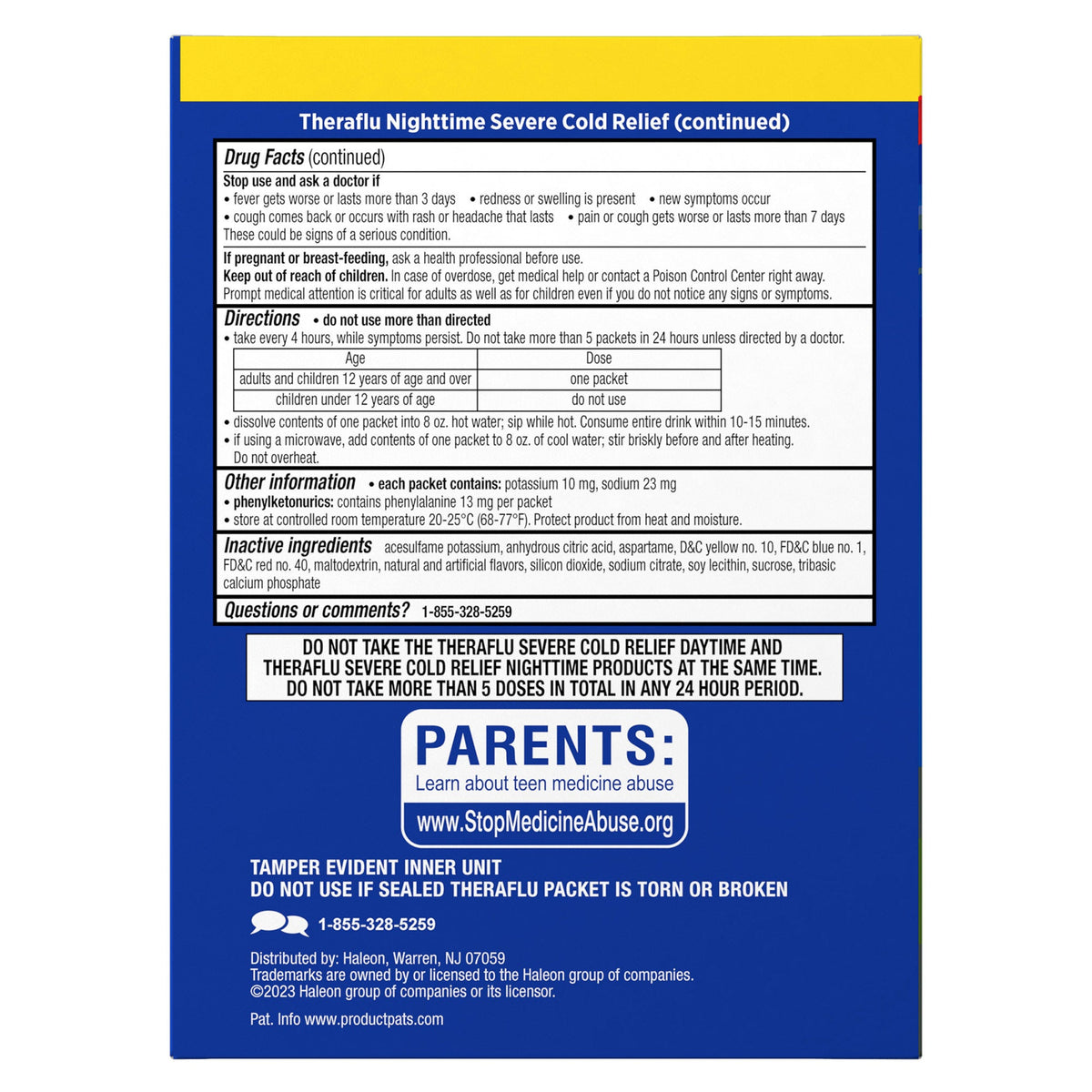 미국직구 테라플루 감기약 Theraflu Severe Cold Relief Medicine Powder, 24 Packets