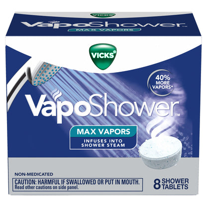 미국직구 생활건강 Vicks VapoShower Max Vapors, 8 Shower Tablets