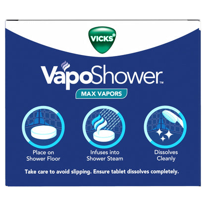 미국직구 생활건강 Vicks VapoShower Max Vapors, 8 Shower Tablets