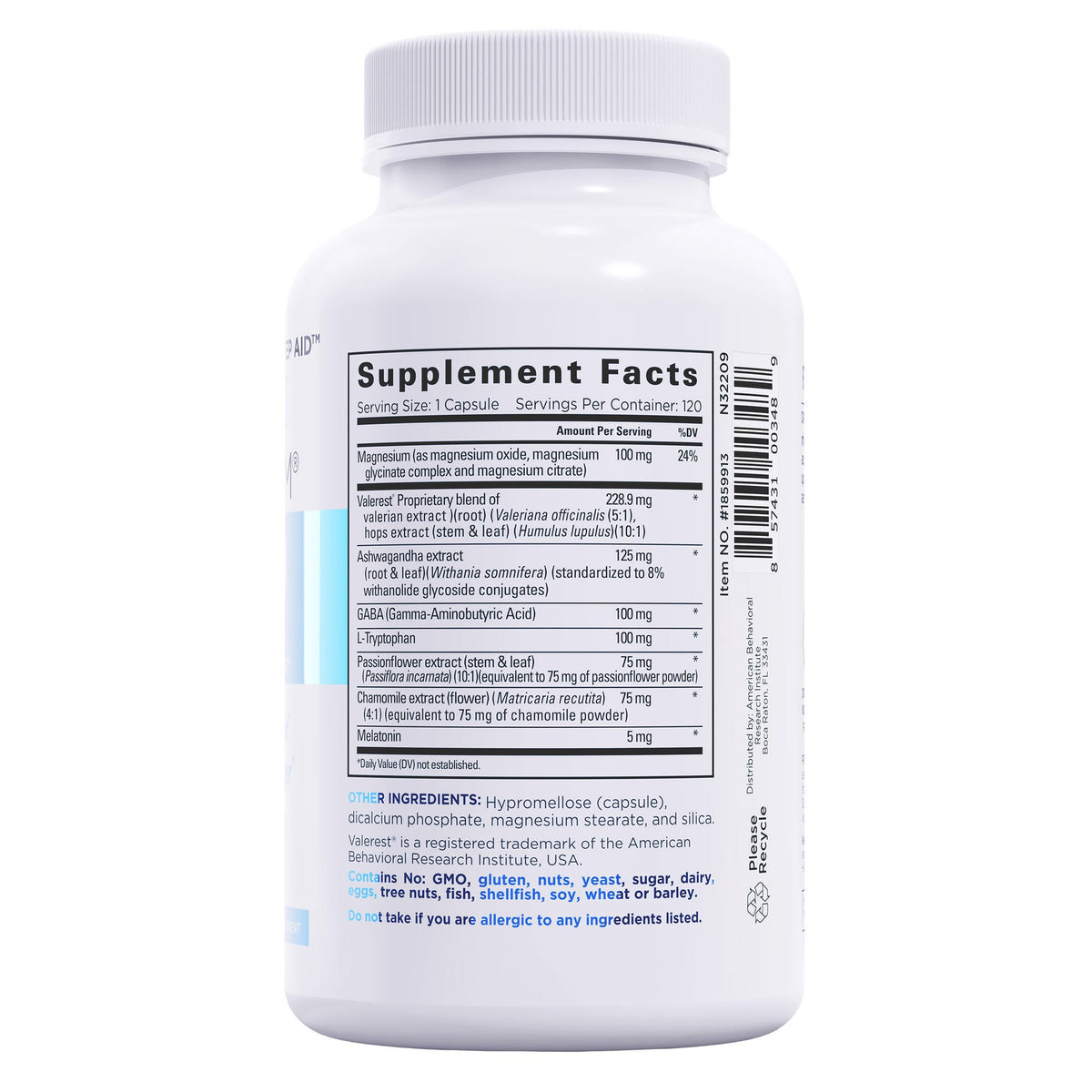 미국직구 릴랙시엄 수면 보조제 Relaxium Sleep, Drug Free Sleep Support, 120 Vegan Capsules