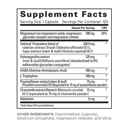 미국직구 릴랙시엄 수면 보조제 Relaxium Sleep, Drug Free Sleep Support, 120 Vegan Capsules