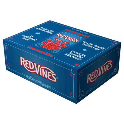 미국직구 Red Vines Twists, Original Red Licorice Candy, 4 oz, 15 ct