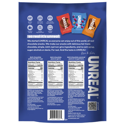 미국직구 UNREAL Dark Chocolate Snacks, Variety Pack, 15.4 oz