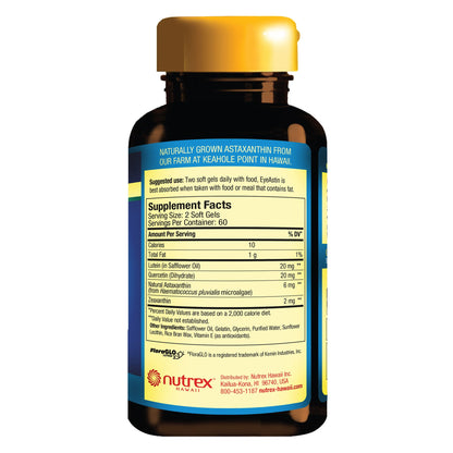미국직구 루테인 EyeAstin Hawaiian Astaxanthin, 120 Softgels