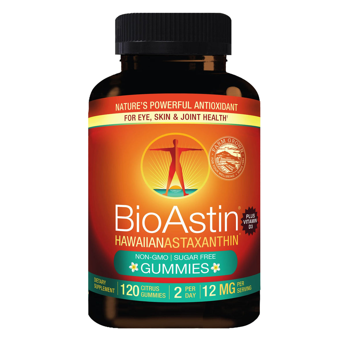 미국직구 영양제 BioAstin Hawaiian Astaxanthin 12 mg, 120 Gummies, Citrus
