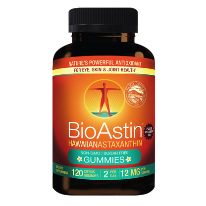 미국직구 영양제 BioAstin Hawaiian Astaxanthin 12 mg, 120 Gummies, Citrus