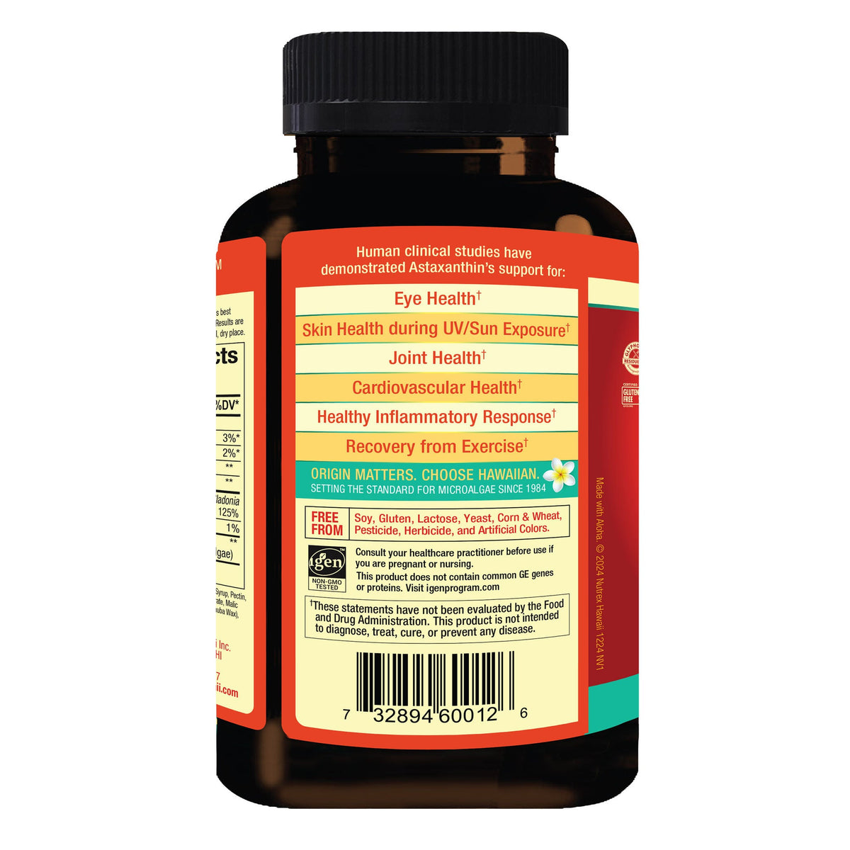 미국직구 영양제 BioAstin Hawaiian Astaxanthin 12 mg, 120 Gummies, Citrus