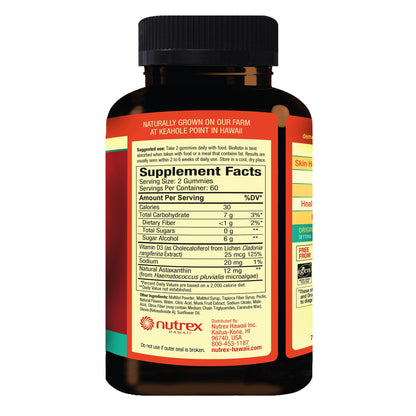 미국직구 영양제 BioAstin Hawaiian Astaxanthin 12 mg, 120 Gummies, Citrus