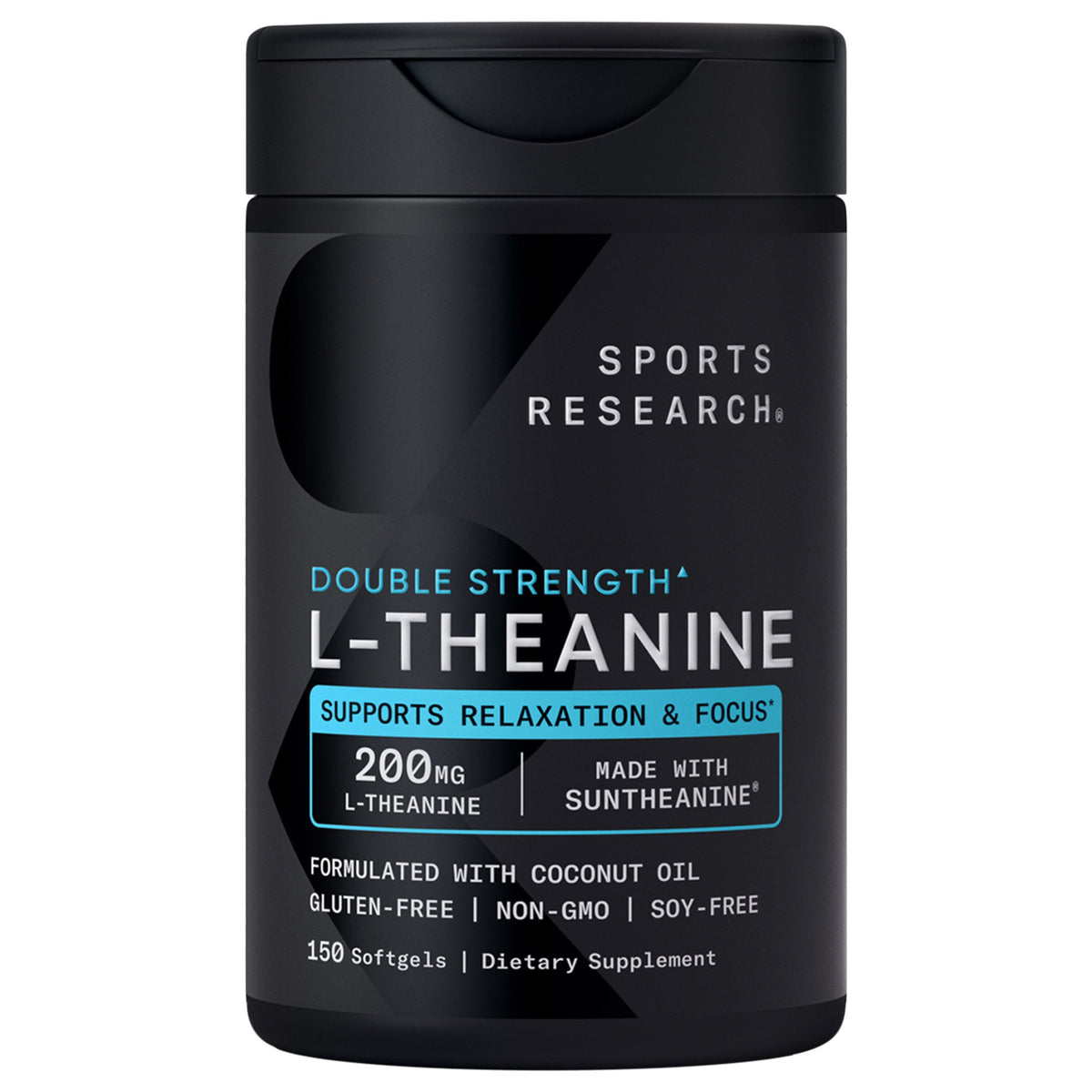 미국직구 영양제 Sports Research L-Theanine Suntheanine 200 mg, 150 Softgels
