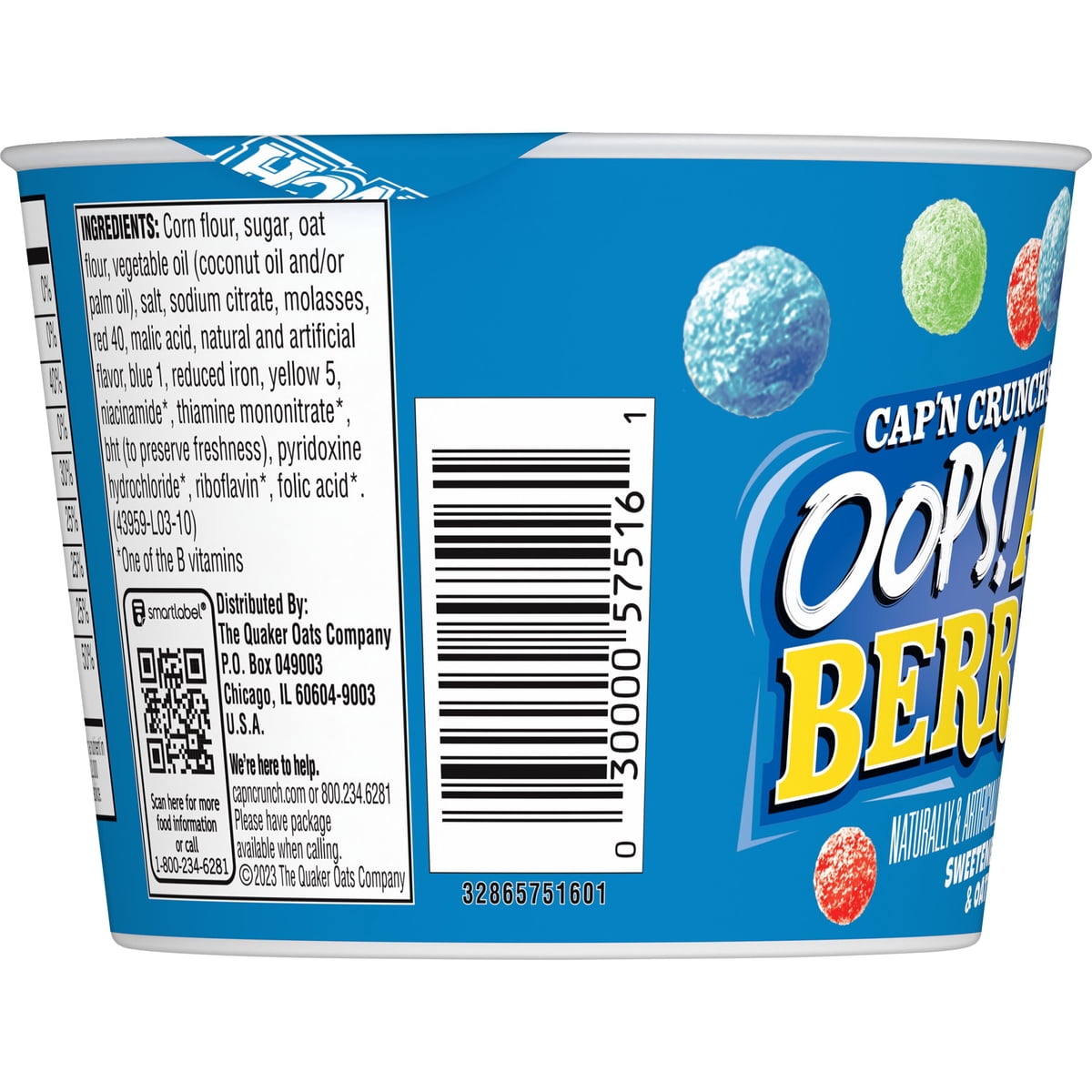 미국직구 Cap'n Crunch Sweetened 32g 2팩 / Cap'n Crunch Sweetened Corn & Oat Cereal Oops All Ber 2