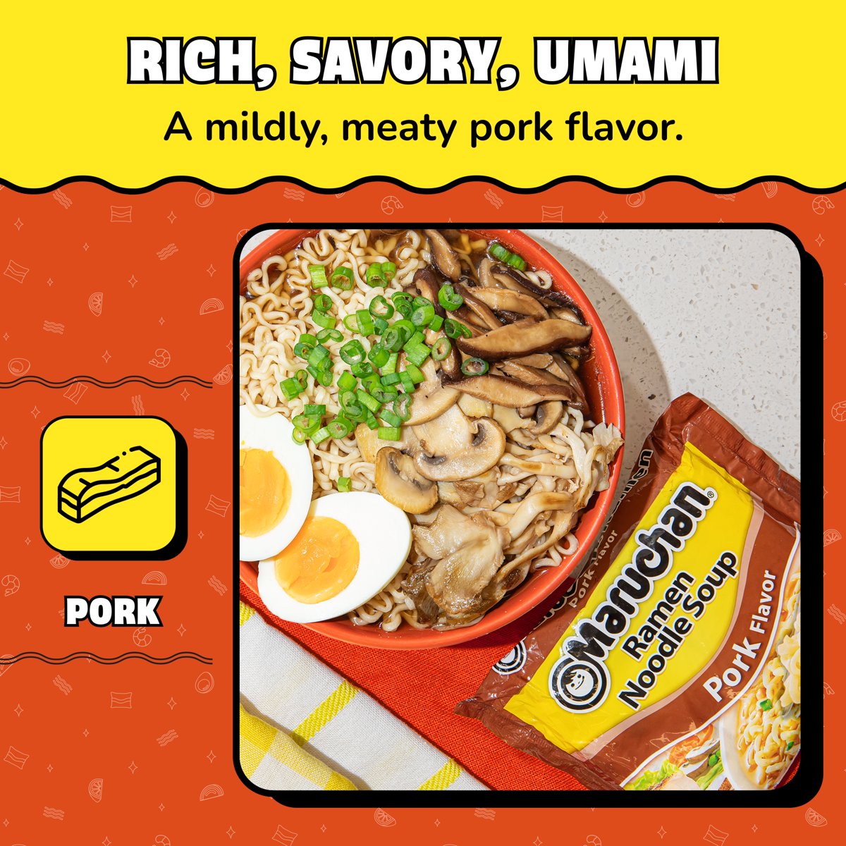 미국직구 Maruchan Ramen Noodle 85g 2팩 / Maruchan Ramen Noodle Soup, Pork Flavor Instant Noodle 4