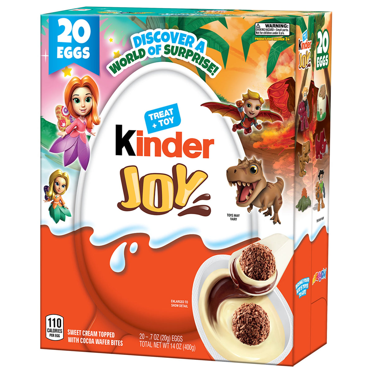 미국직구 Kinder Joy Eggs, Treat + Toy, 0.7 oz, 20 ct
