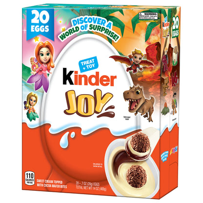 미국직구 Kinder Joy Eggs, Treat + Toy, 0.7 oz, 20 ct