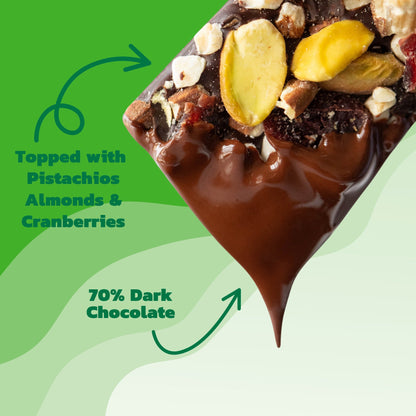 미국직구 JOJO's Dark Chocolate Bites Pistachio Almond Cranberry, 14.4 oz