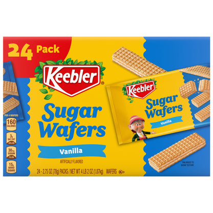 미국직구 닐라 Keebler Sugar Wafers, Va, 2.75 oz, 24 ct