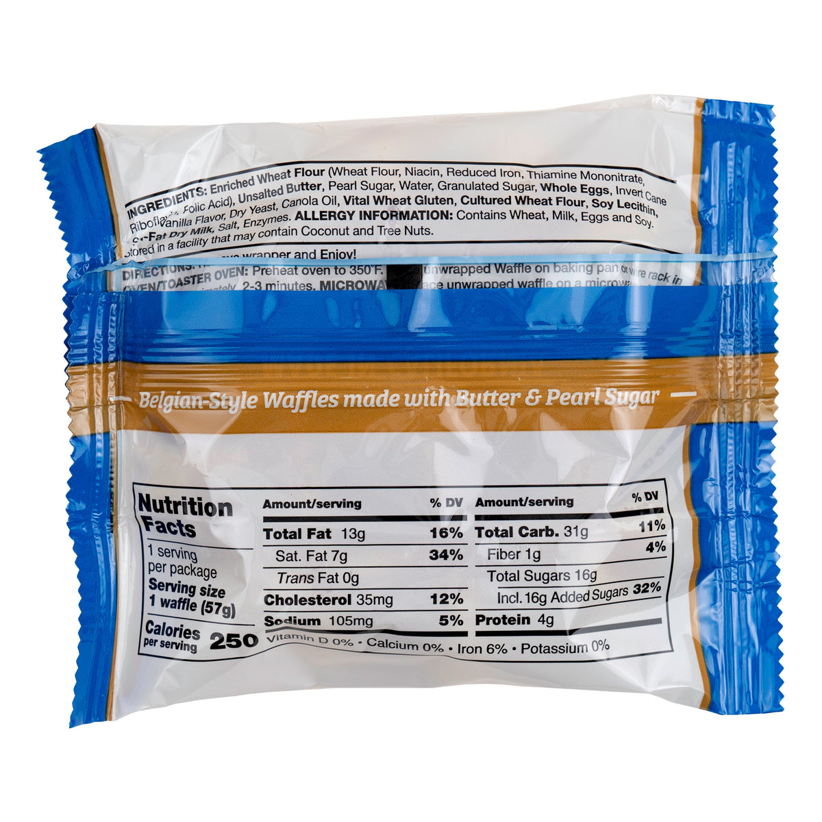 미국직구 닐라 Universal Bakery Belgian Style Waffles, Va, 2 oz, 12 ct