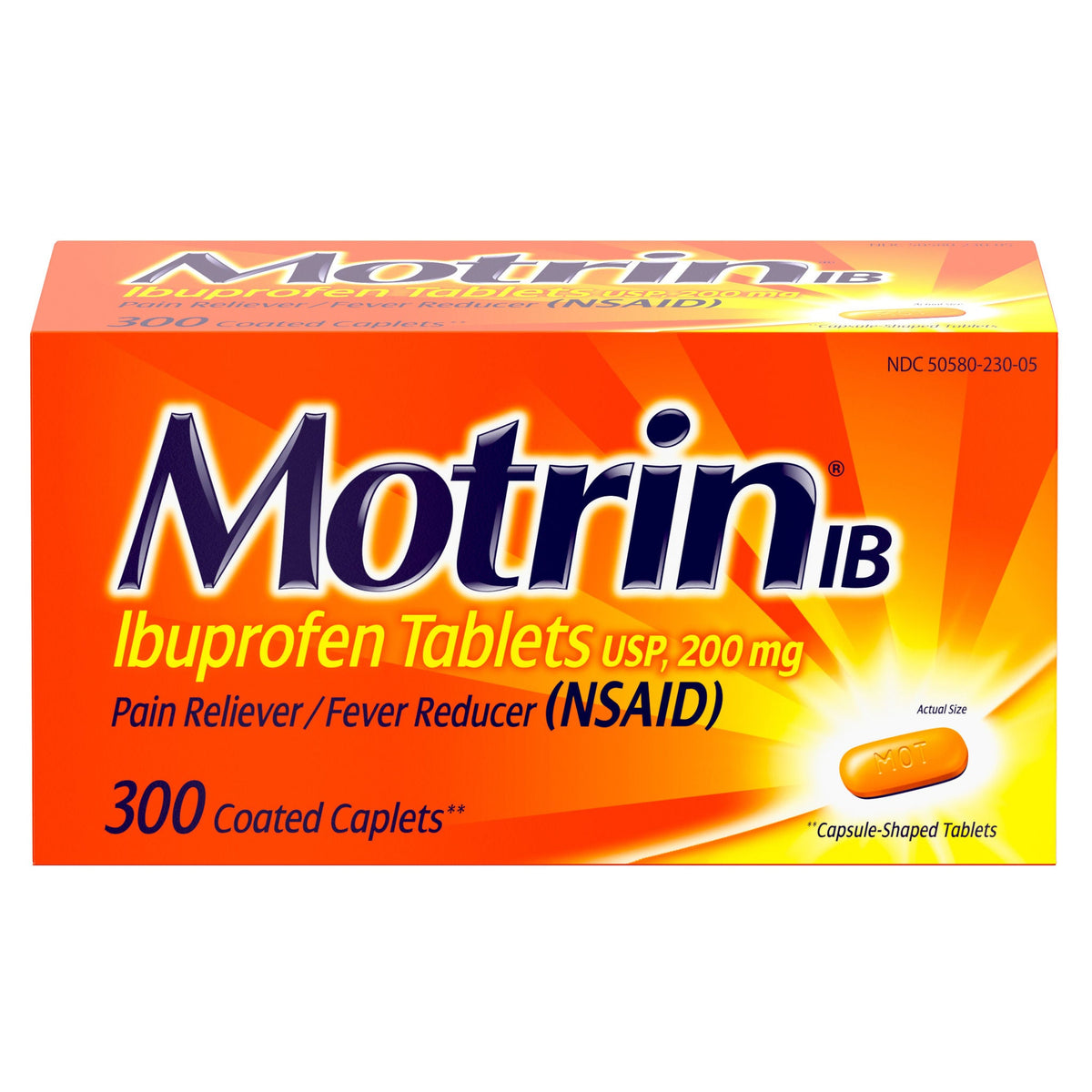 미국직구 모트린 상비약 Motrin IB Ibuprofen Pain Reliever/Fever Reducer (NSAID) Caplets, 300 Count