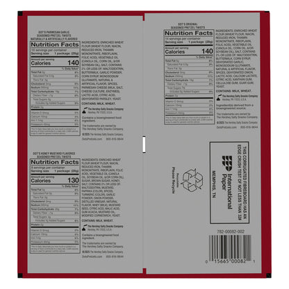 미국직구 Dot's Homestyle Seasoned Pretzel Twists, Variety Pack, 1 oz, 32 ct