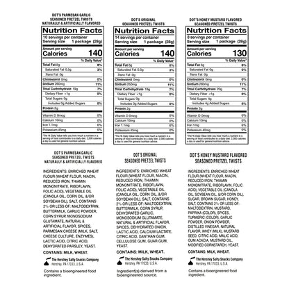 미국직구 Dot's Homestyle Seasoned Pretzel Twists, Variety Pack, 1 oz, 32 ct