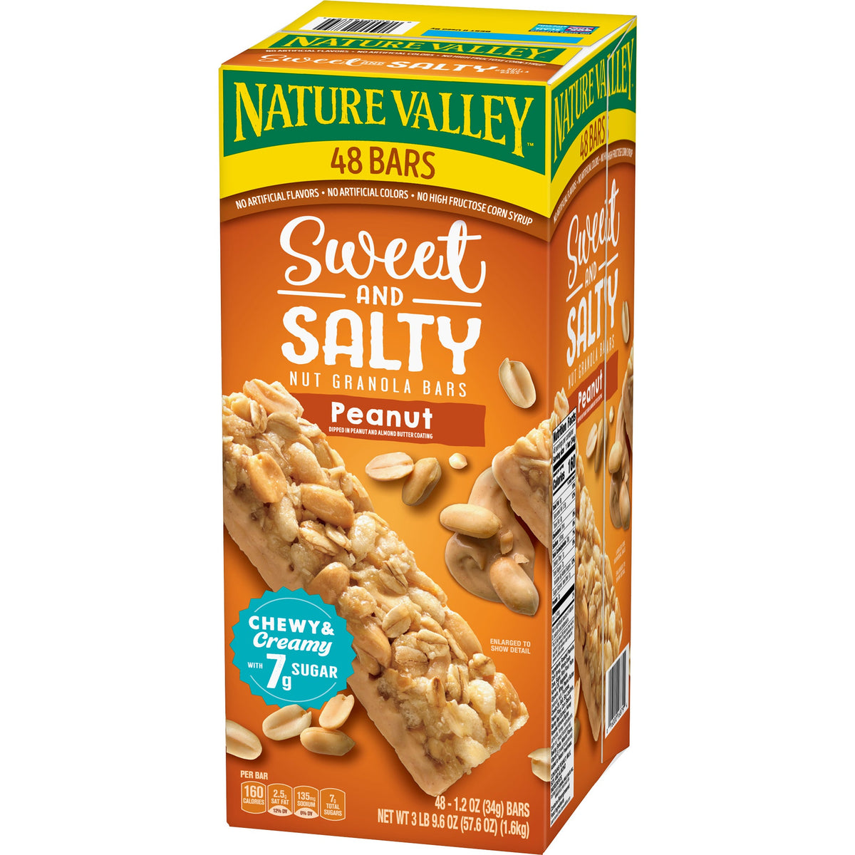 미국직구 Nature Valley Sweet & Salty Granola Bars, Peanut, 1.2 oz, 48 ct