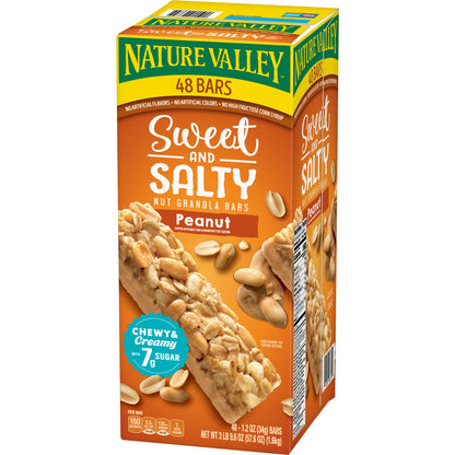 미국직구 Nature Valley Sweet & Salty Granola Bars, Peanut, 1.2 oz, 48 ct