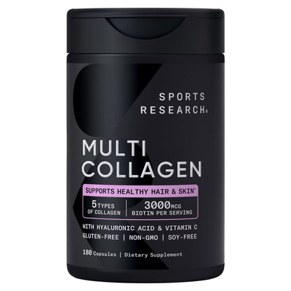 미국직구 콜라겐 Sports Research Multi Collagen, 180 Capsules