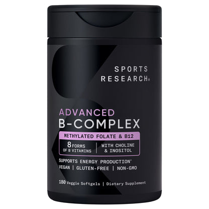 미국직구 비타민B Sports Research Vitamin B Complex, 180 Veggie Soft Gels