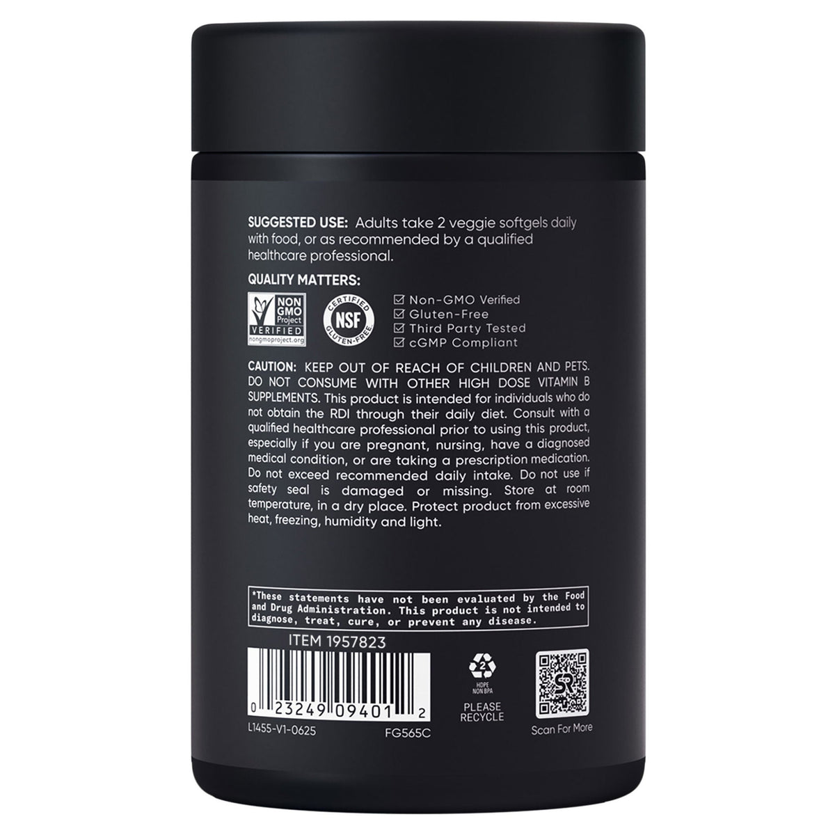 미국직구 비타민B Sports Research Vitamin B Complex, 180 Veggie Soft Gels
